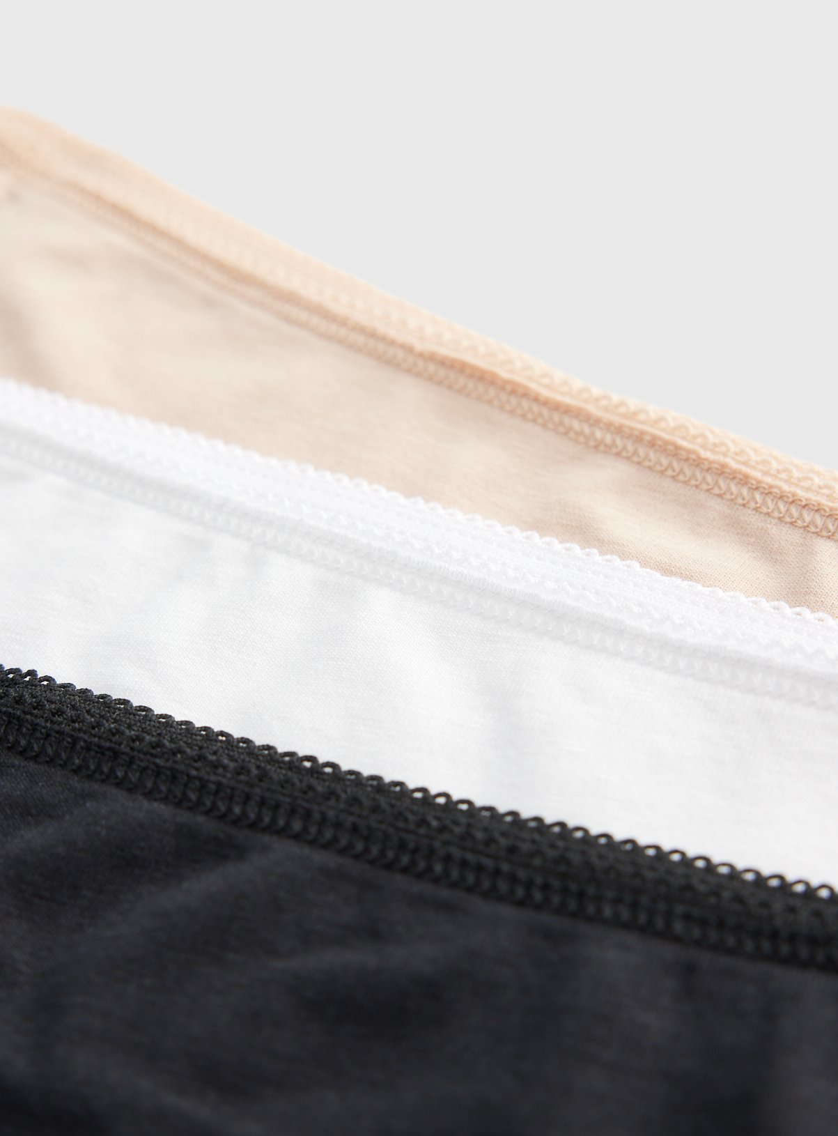 Mono & Neutral Short Knickers 7 Pack 12 - Image 3 thumbnail